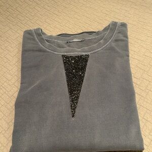 Zara Light Gray Crewneck Sweater